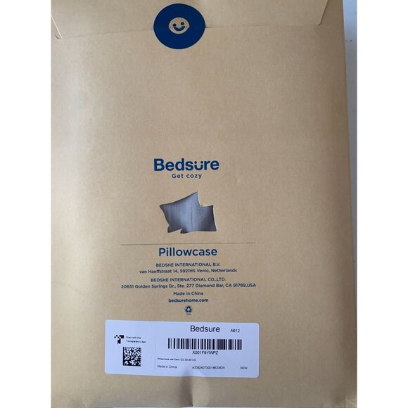 Silver Satin Pillowcase Set By Bedsure set of two - Picture 2 of 2